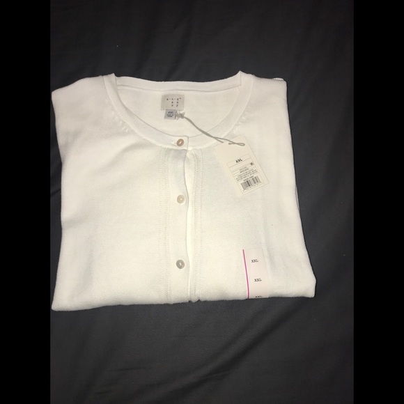a new day Sweaters - White Long-Sleeve Cardigan